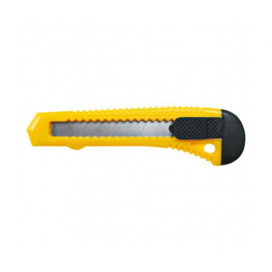 Нож с отламывающимся лезвием TopTools (18 мм, желтая ручка)